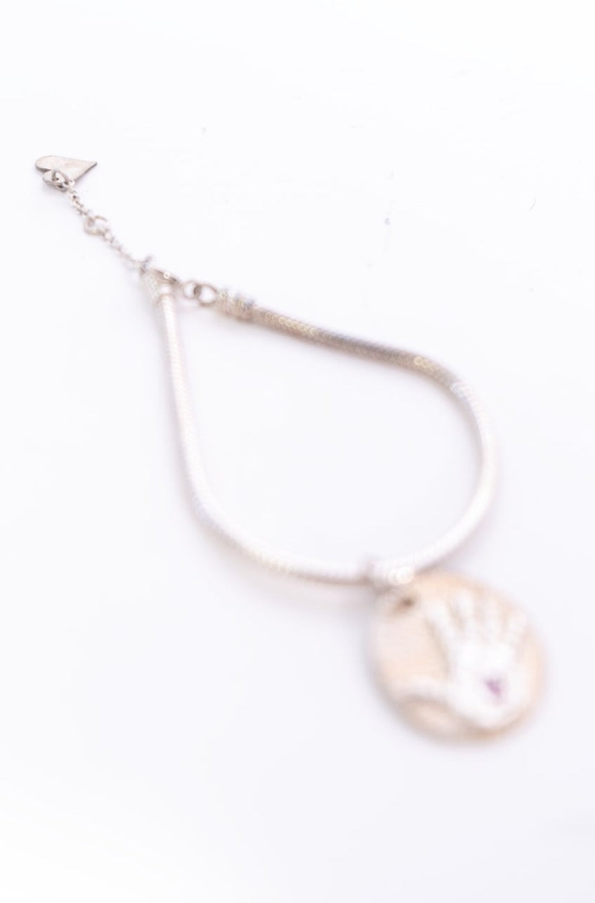 Care Trust Silver Bracelet with Tourmaline Stone