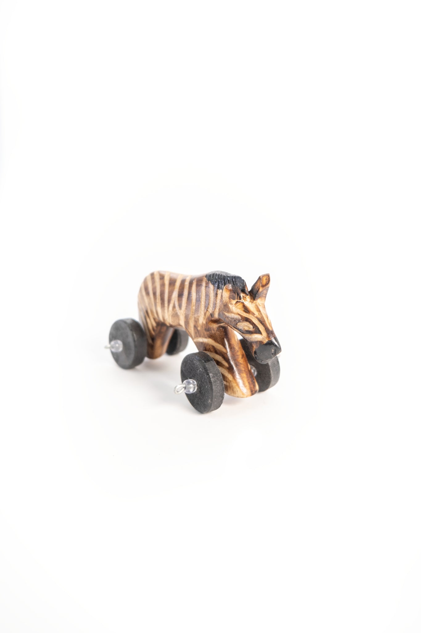 Wooden toy on wheels