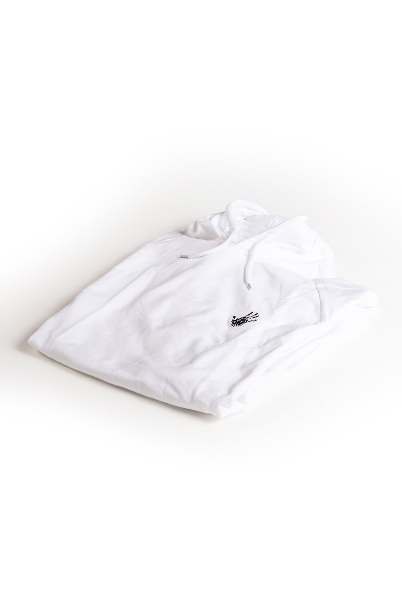 Gondwana hoodie hand logo embroider White