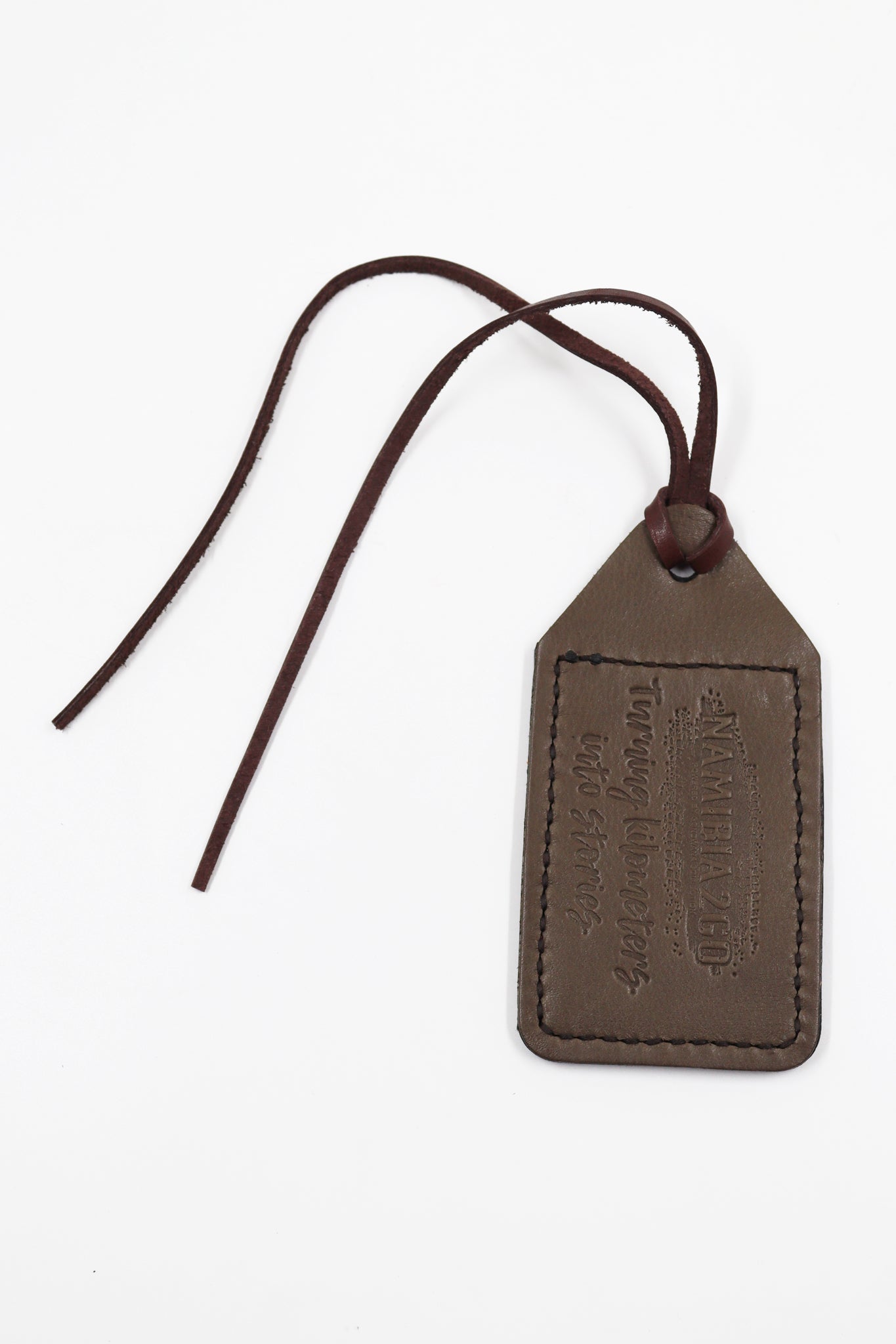 Namibia2Go Leather Luggage Tag