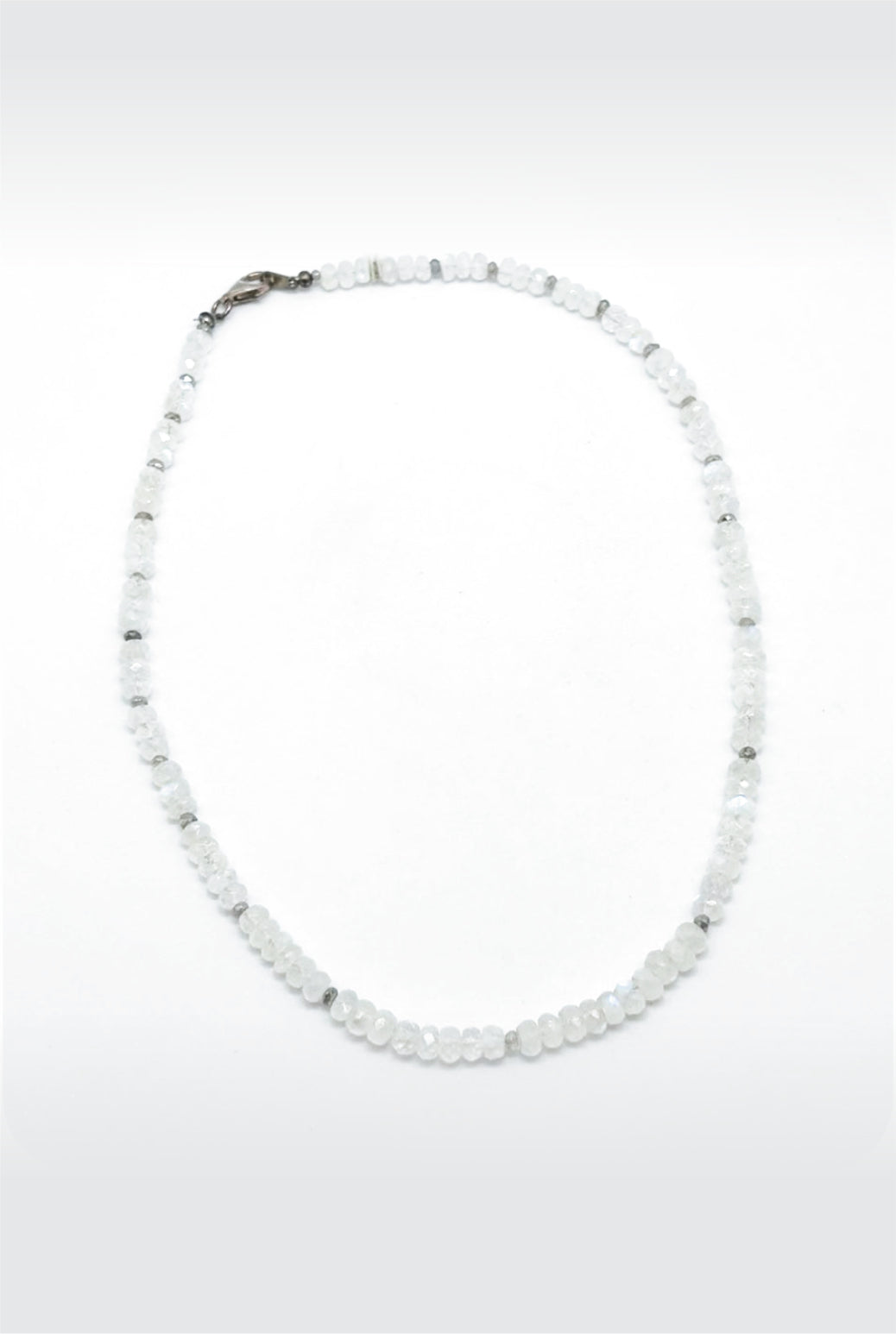 Moonstone Faceted Beaded Necklace - Luna