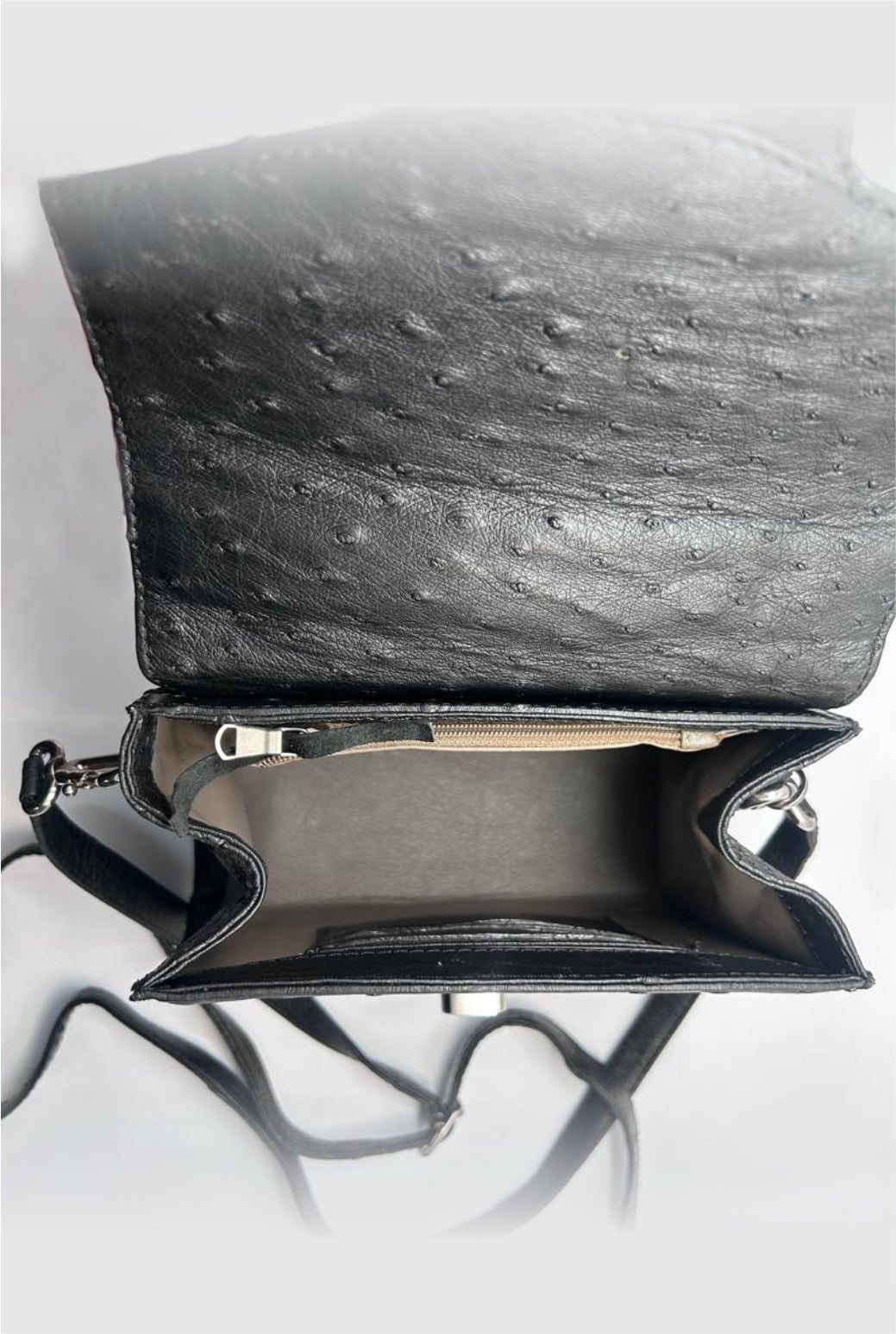 Ostrich Handbag - Luna