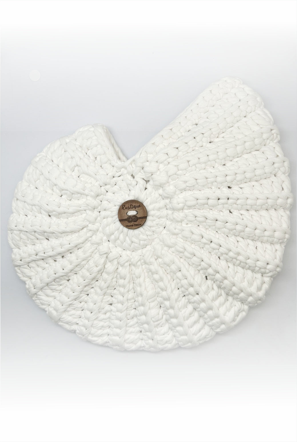 The Pearls Handmade Crochet Shell basket
