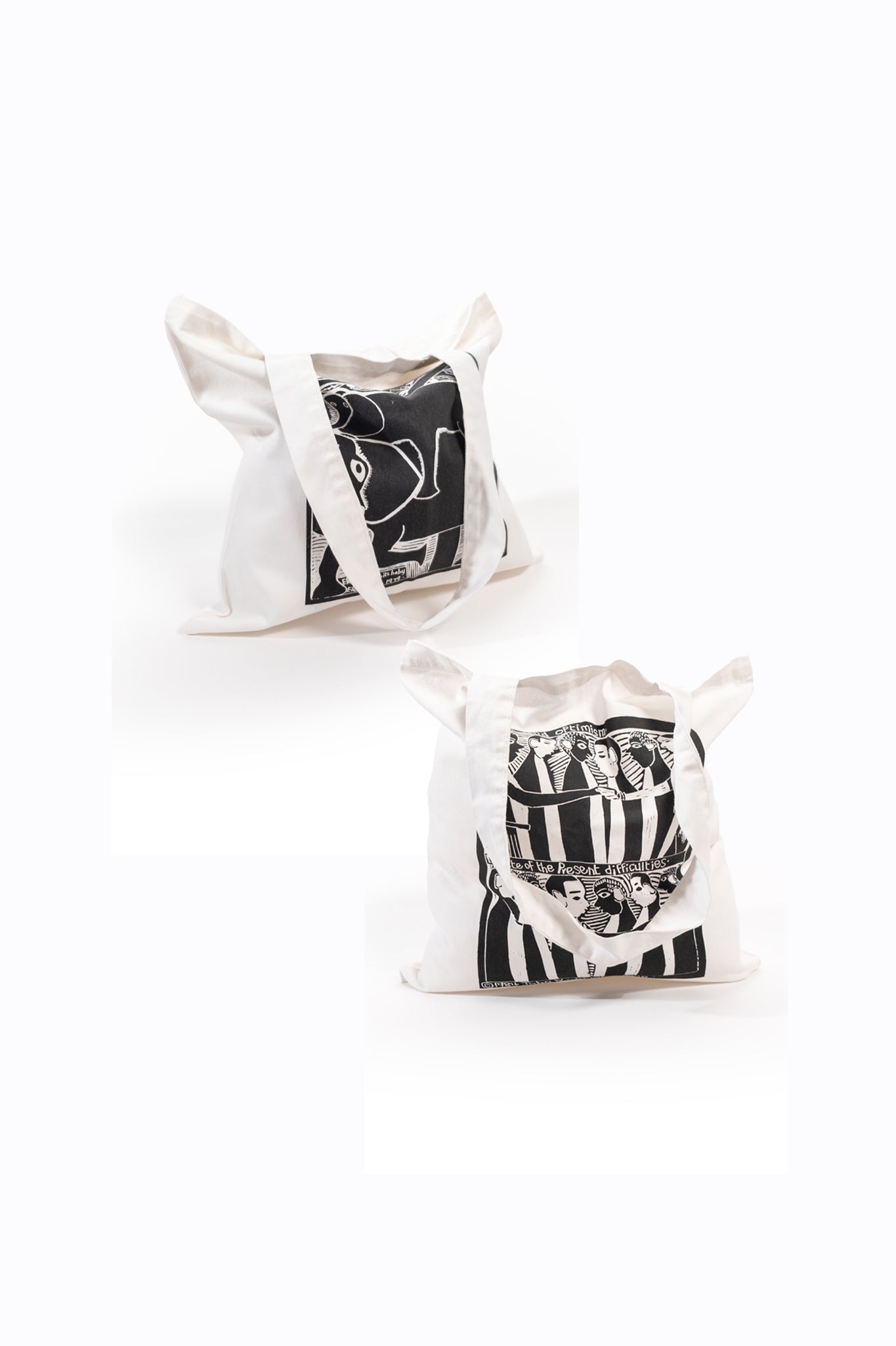John Muafangejo Éléphant et bébé Tote bag