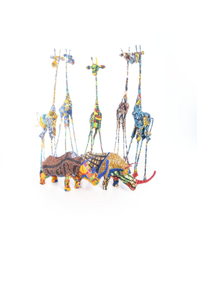 Wire Wax Cloth Décor Animal Giraffe Medium