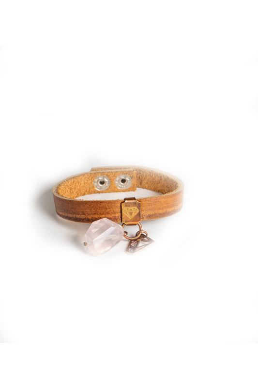 Desert Grace charm & Rose quartz Bracelet