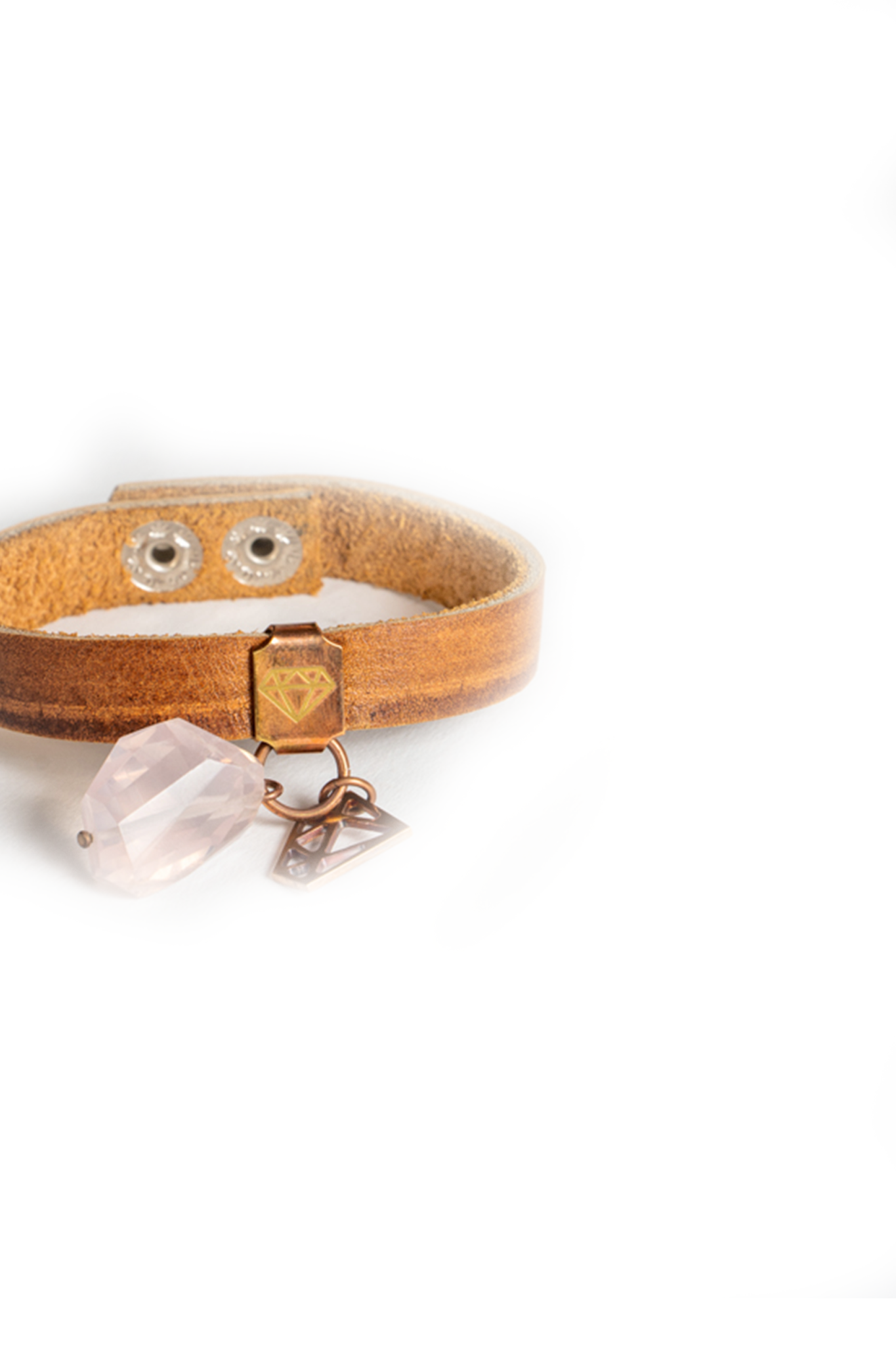 Desert Grace charm & Rose quartz Bracelet