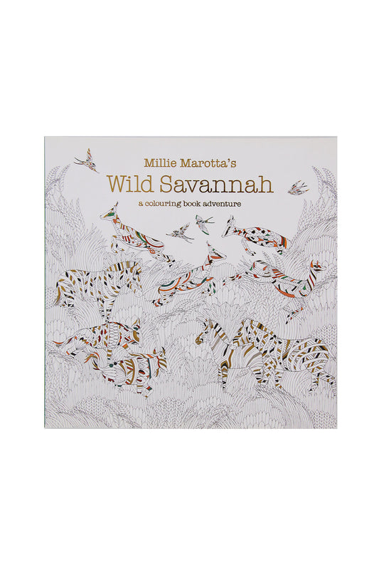 Wild Savannah Adult Colouring Book