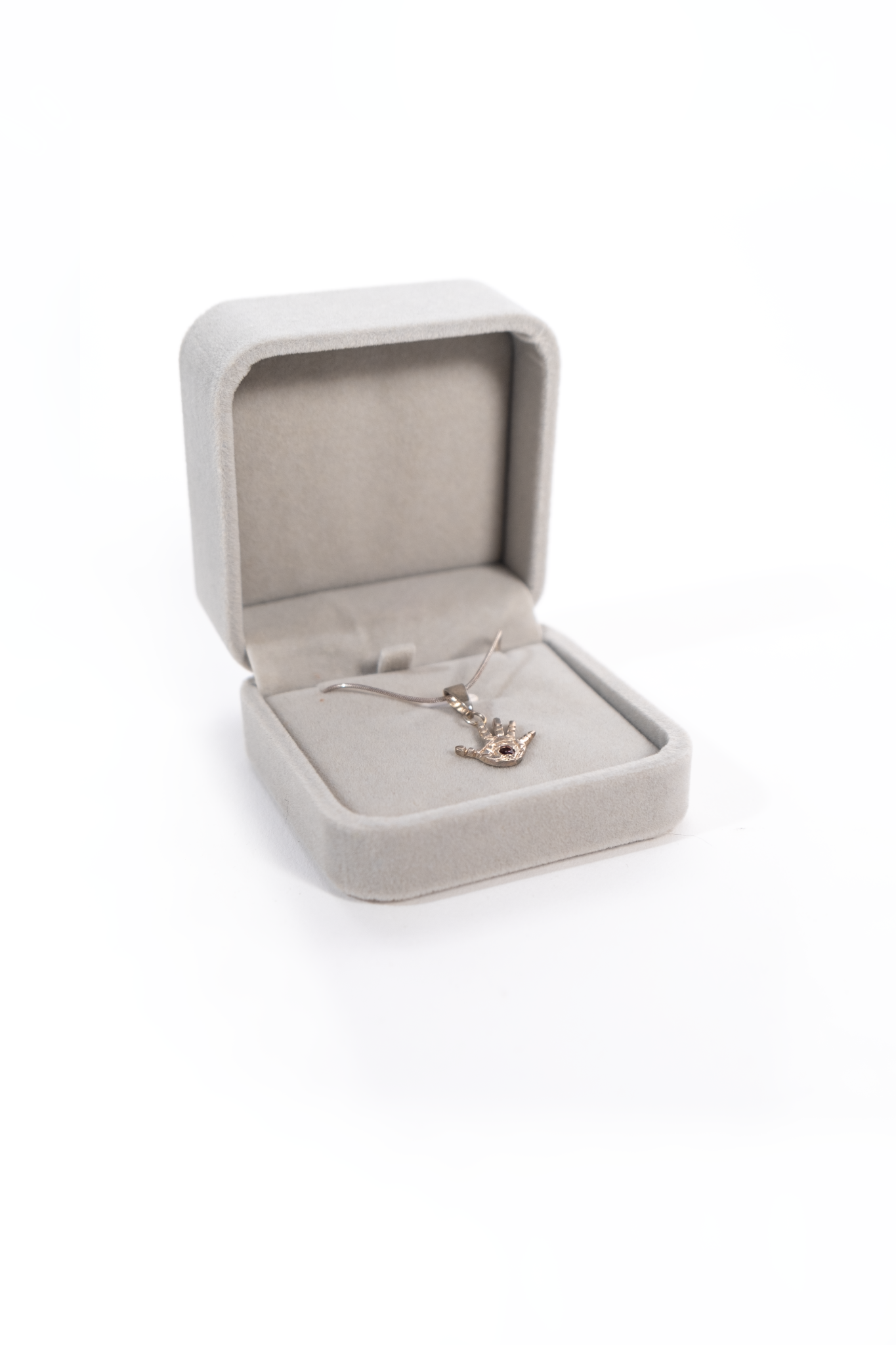 Care Trust Silver Necklace with Tourmaline Stone