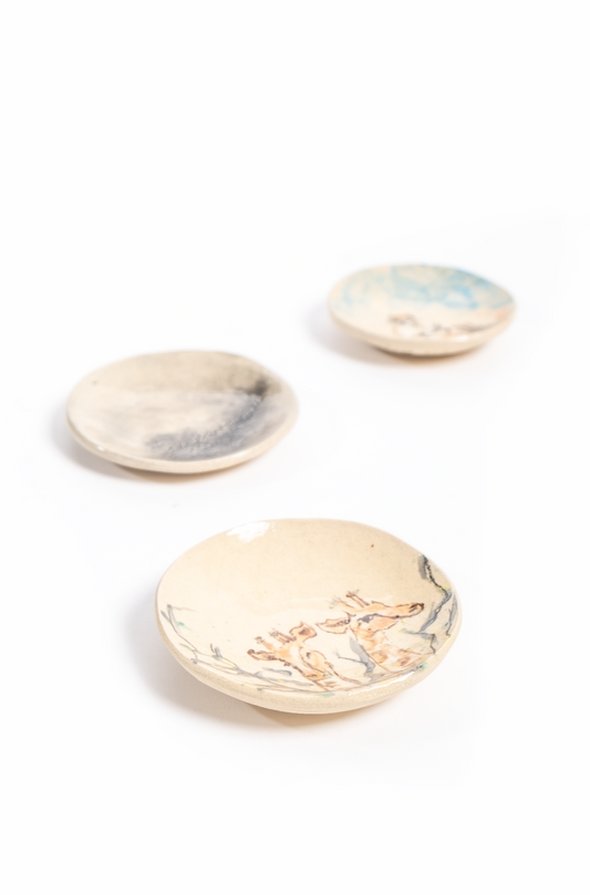 Hand Painted Trinket Plate Small