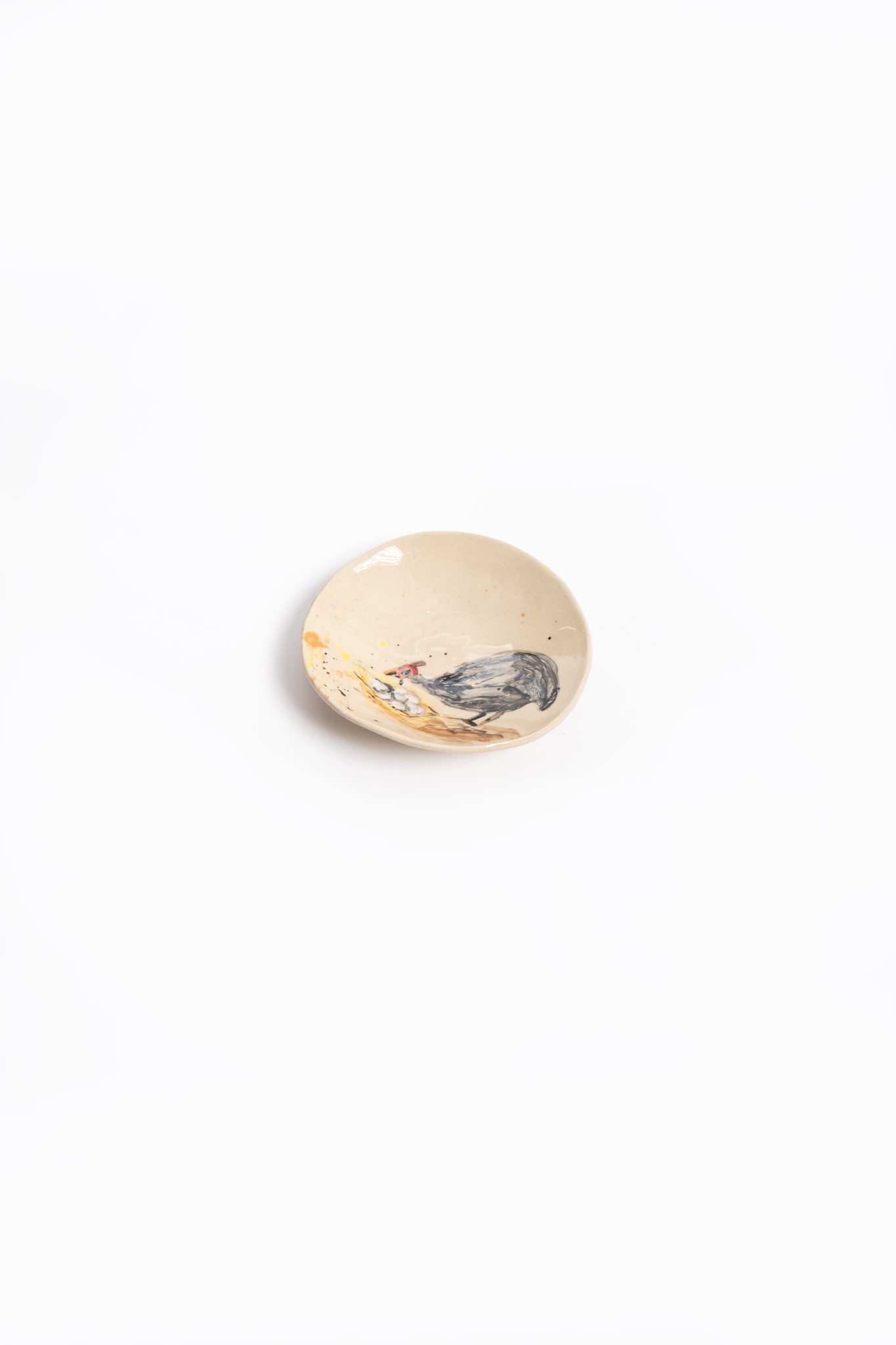 Hand Painted Trinket Plate Large