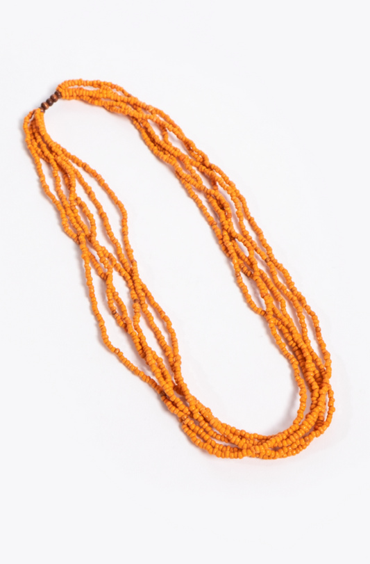 Orange Bead Necklace
