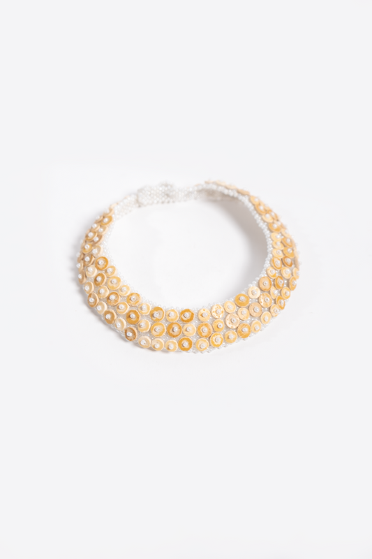 Ostrich Eggshell Honey Necklace