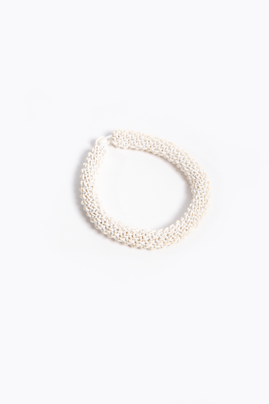 Ostrich Eggshell Twisted Necklace