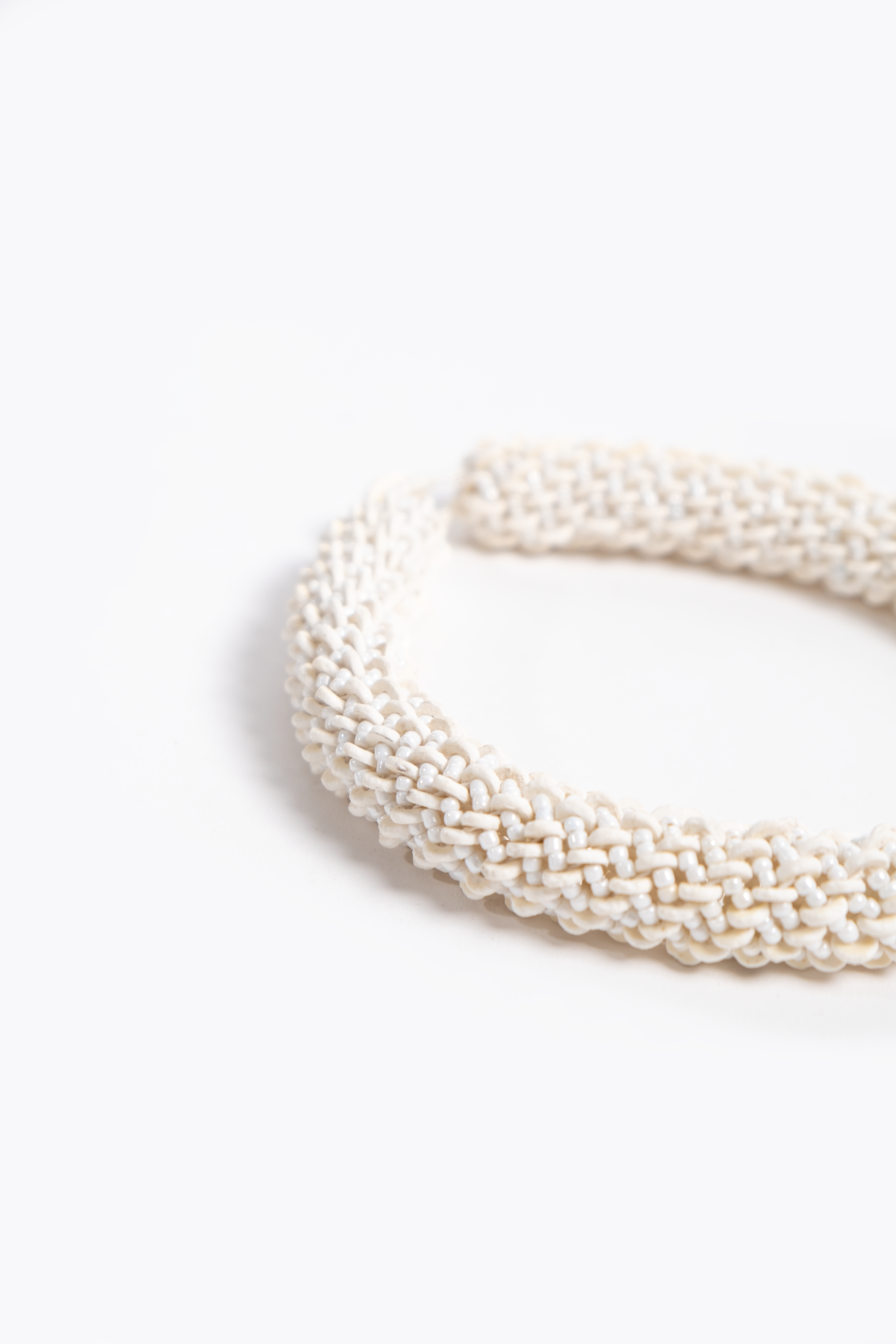Ostrich Eggshell Twisted Necklace