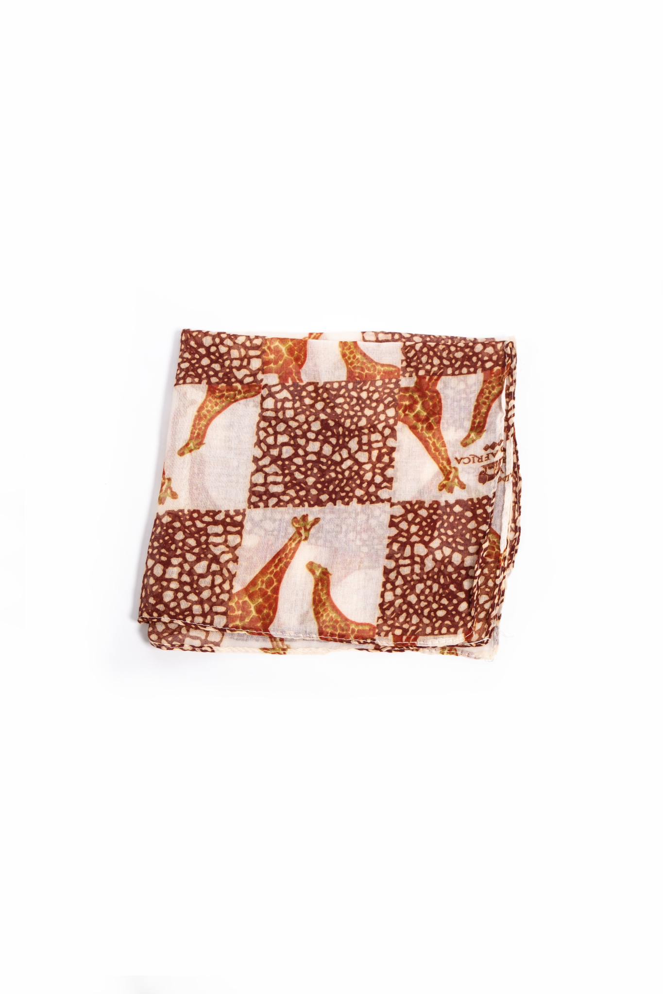 Giraffe print scarf brown The Narrative
