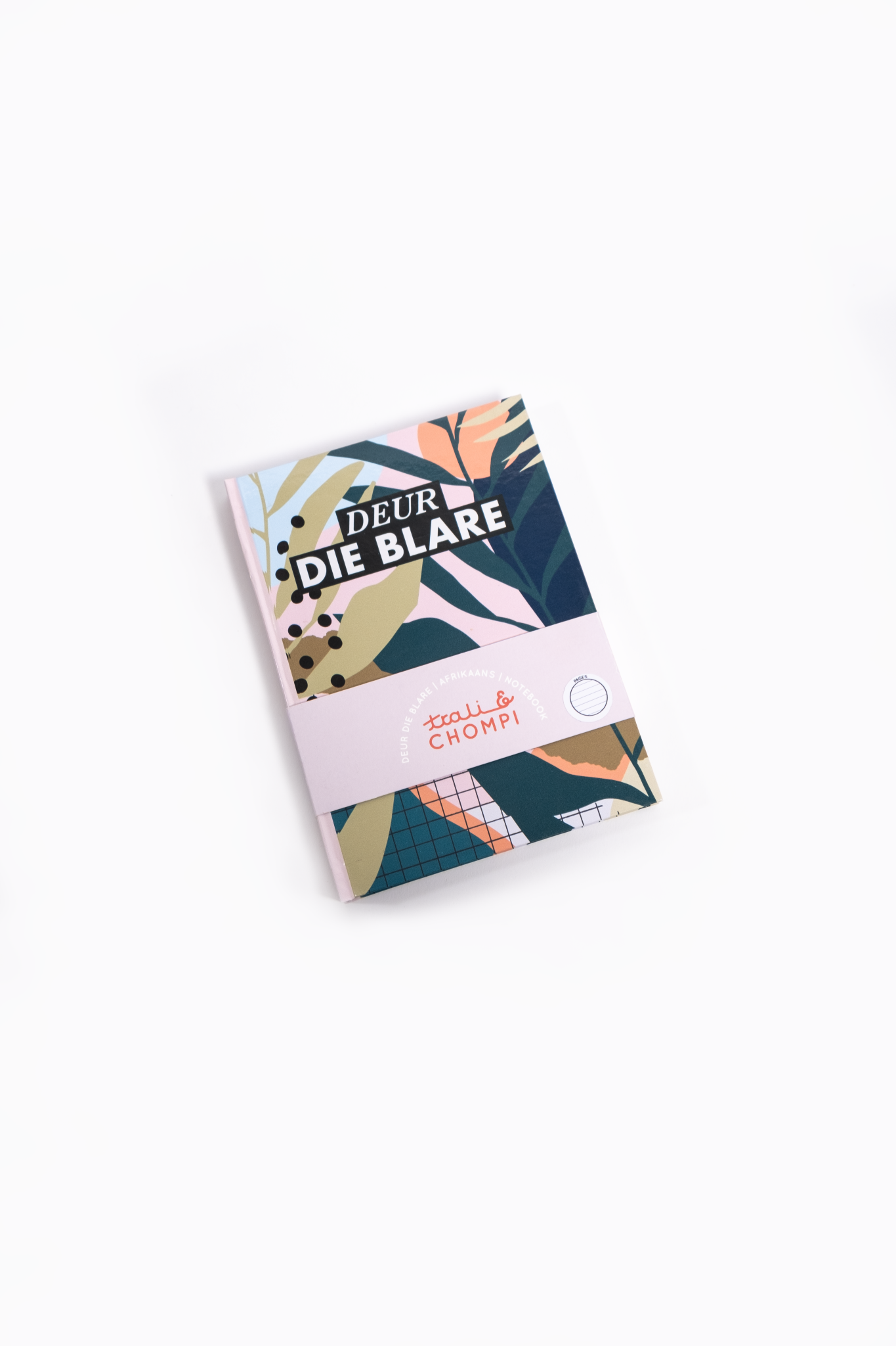 Deur die blare hardcover A5 notebook