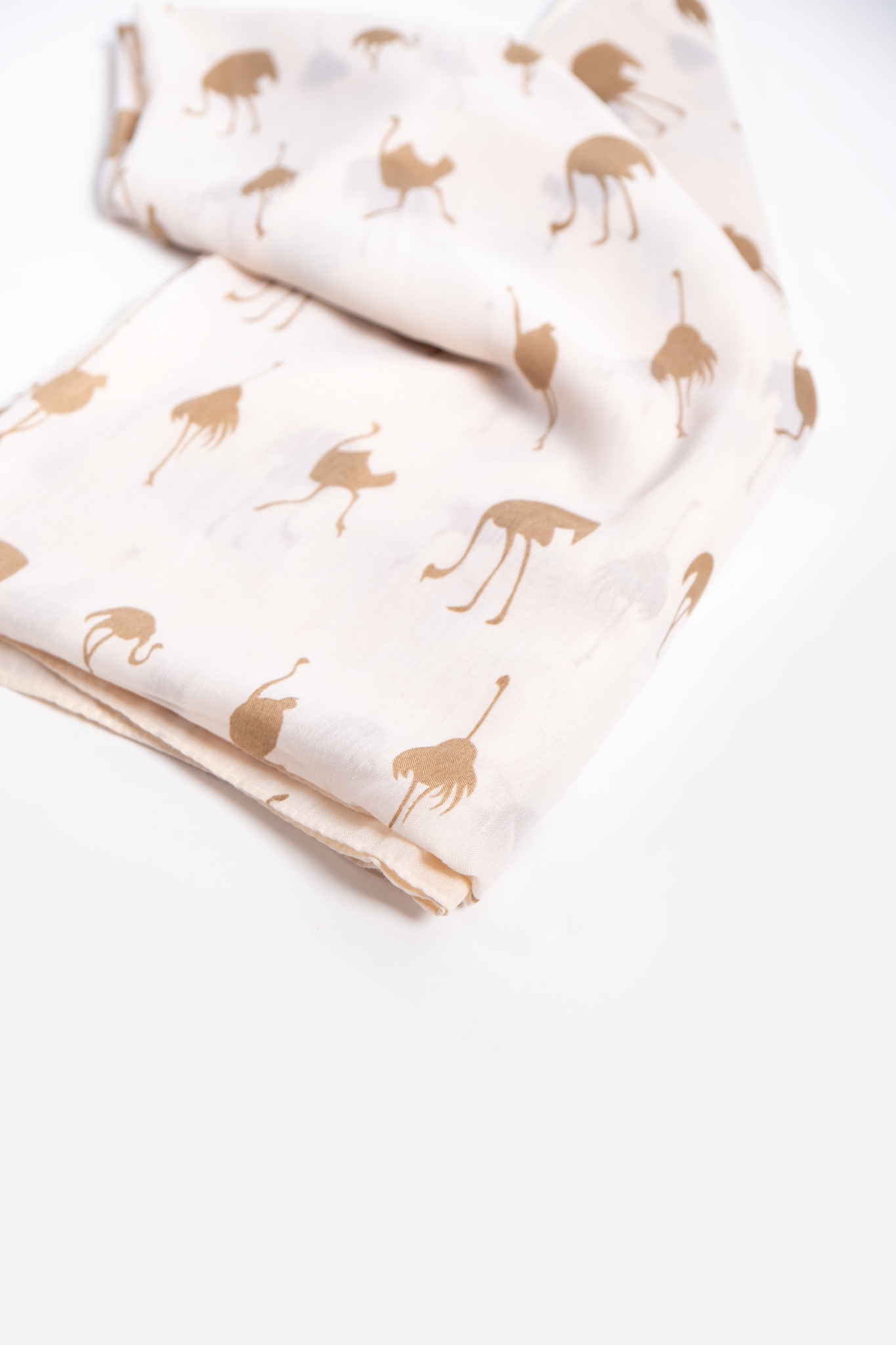 Ostrich print scarf