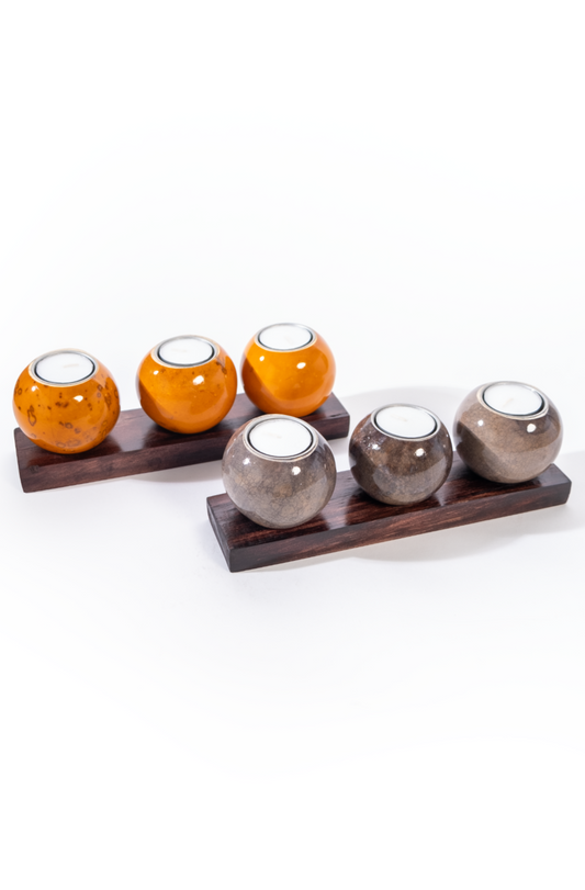 Monkey ball candle set of 3