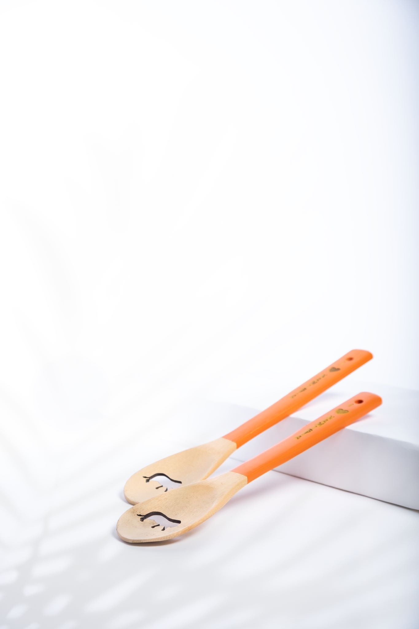 Lion Wooden Salad Servers