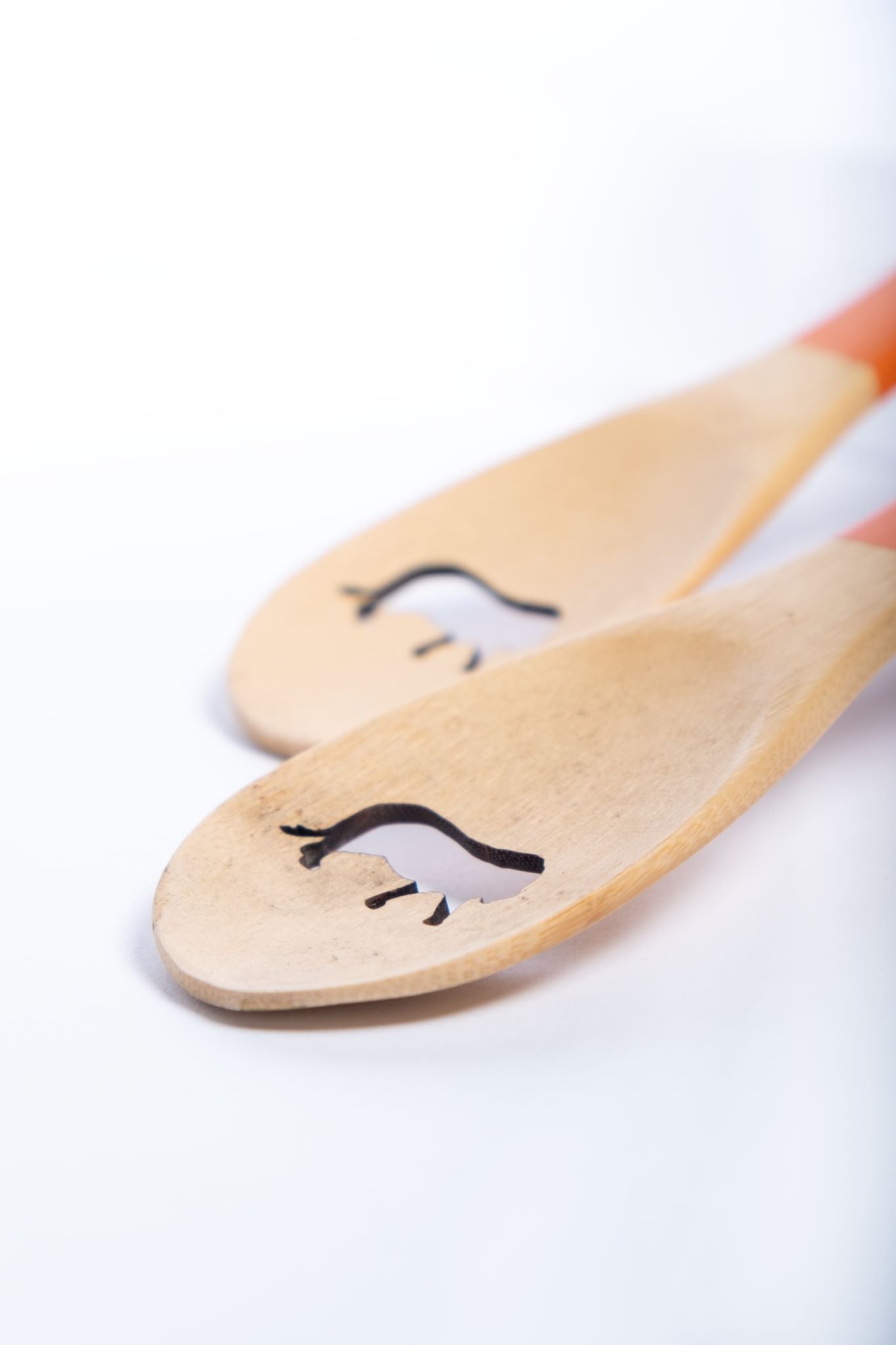Lion Wooden Salad Servers