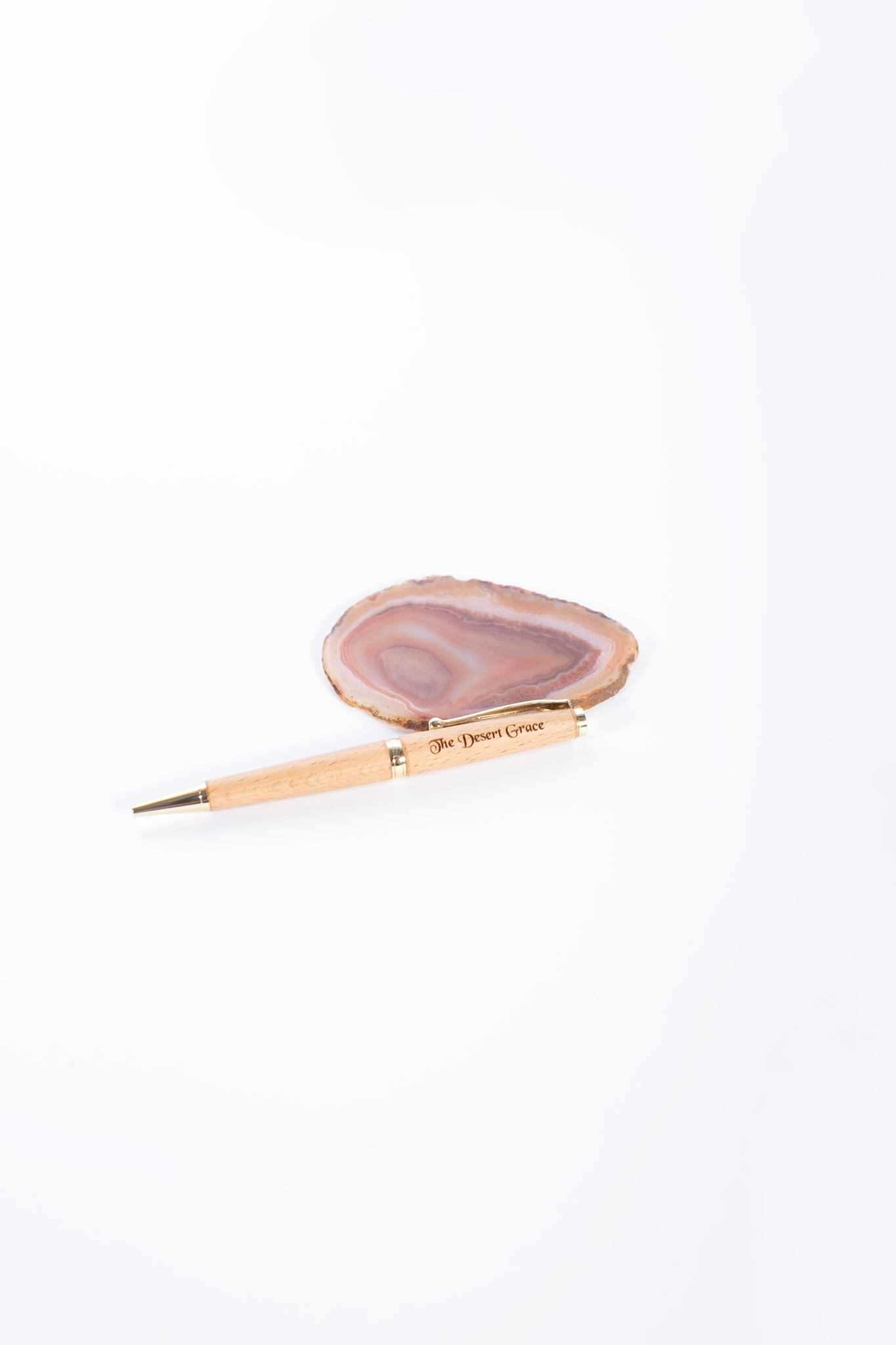 Wooden Desert Grace Engraved Pen