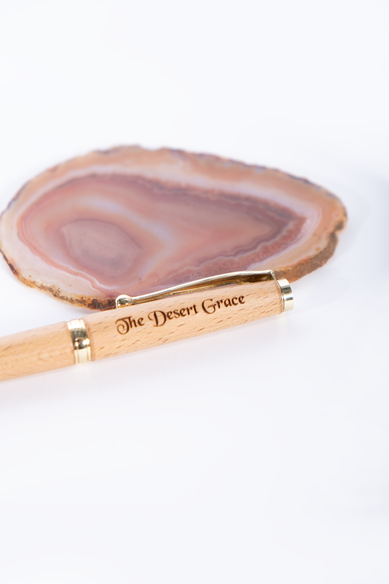 Wooden Desert Grace Engraved Pen