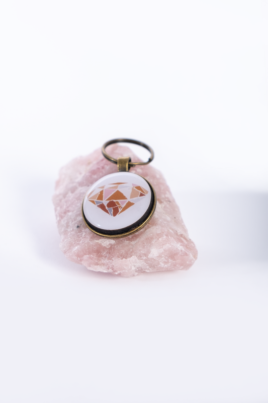 Desert Grace Resin Logo Keyring