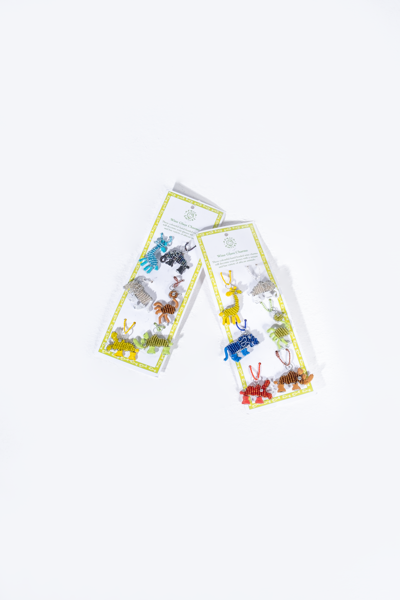 Beaded Animal Wine Glass Charms