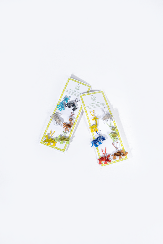 Beaded Animal Wine Glass Charms