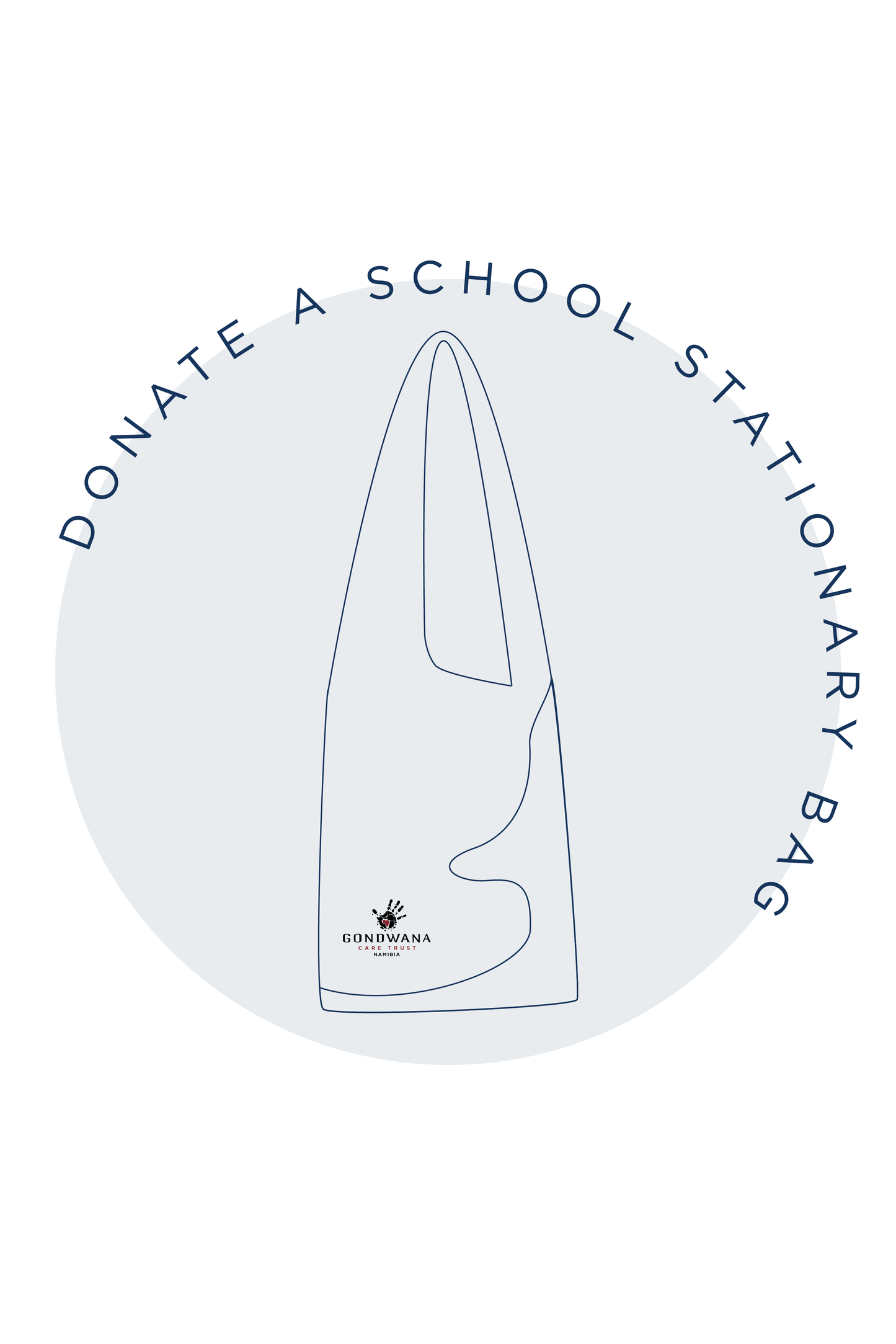 School Stationery Bag design on white background