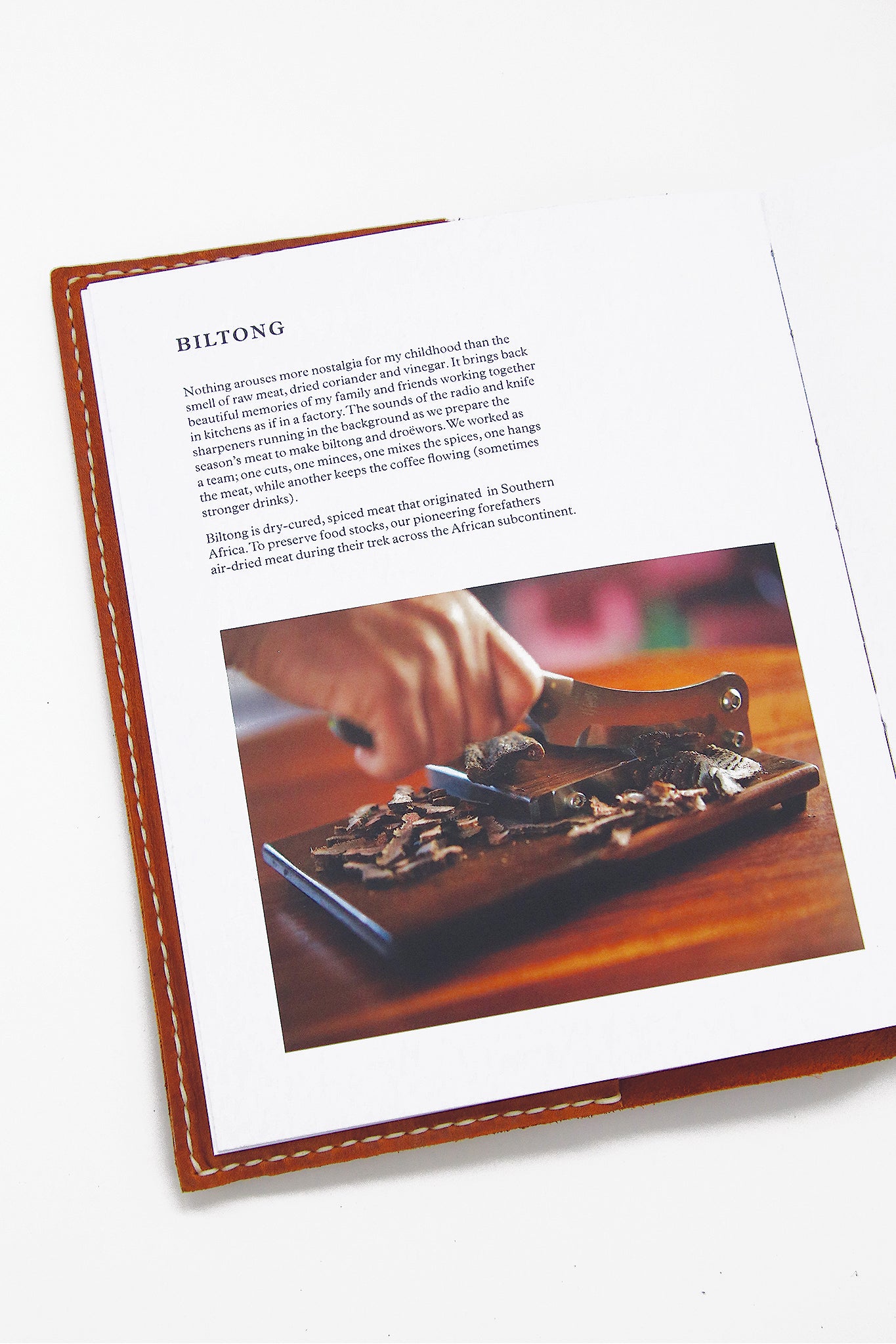 From the Veld Cookbook with Leather Cover
