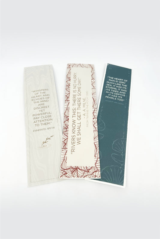 Canvas sails motivational bookmark