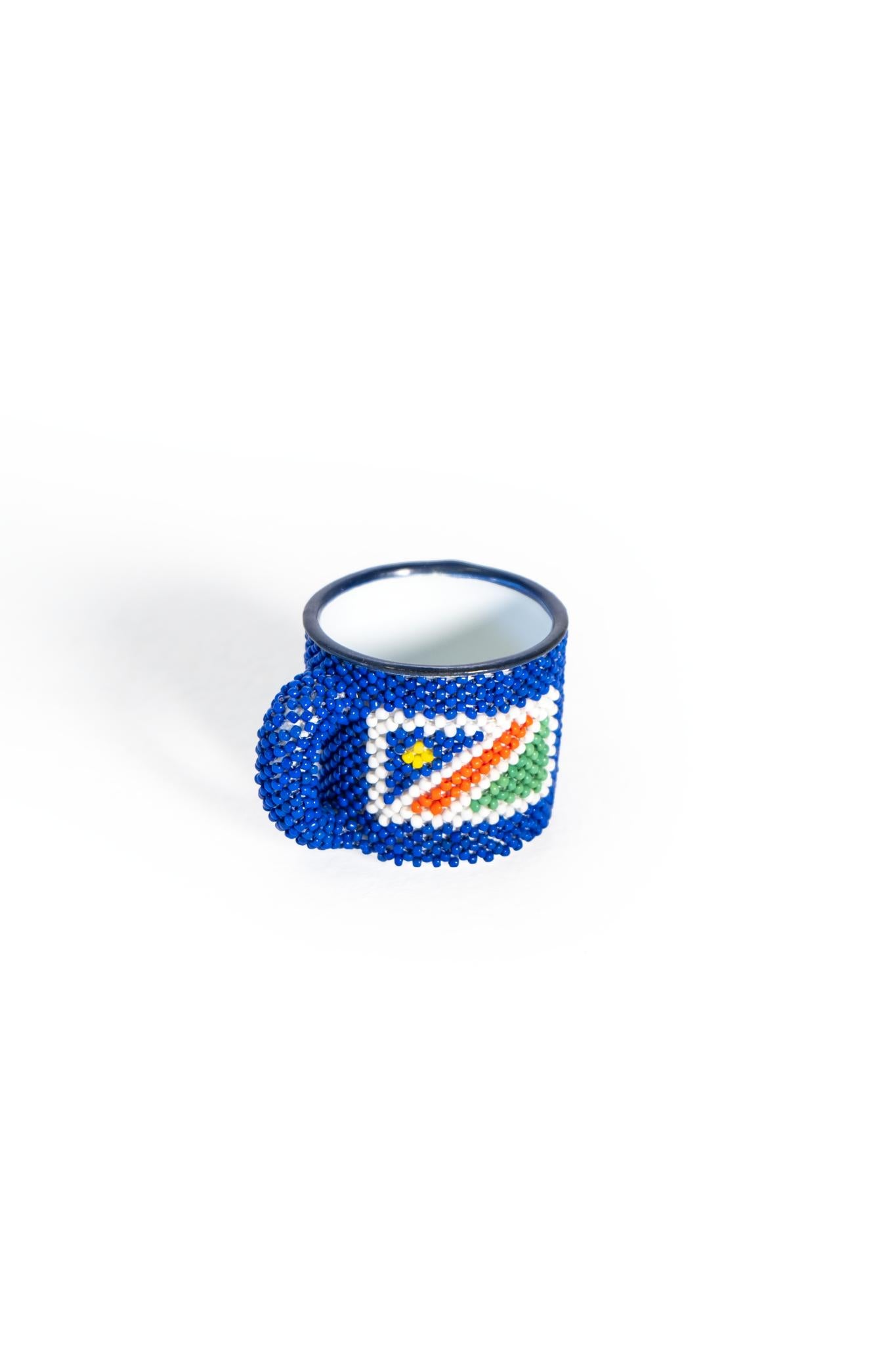 Beaded Namibia Enamel Mug 100ml