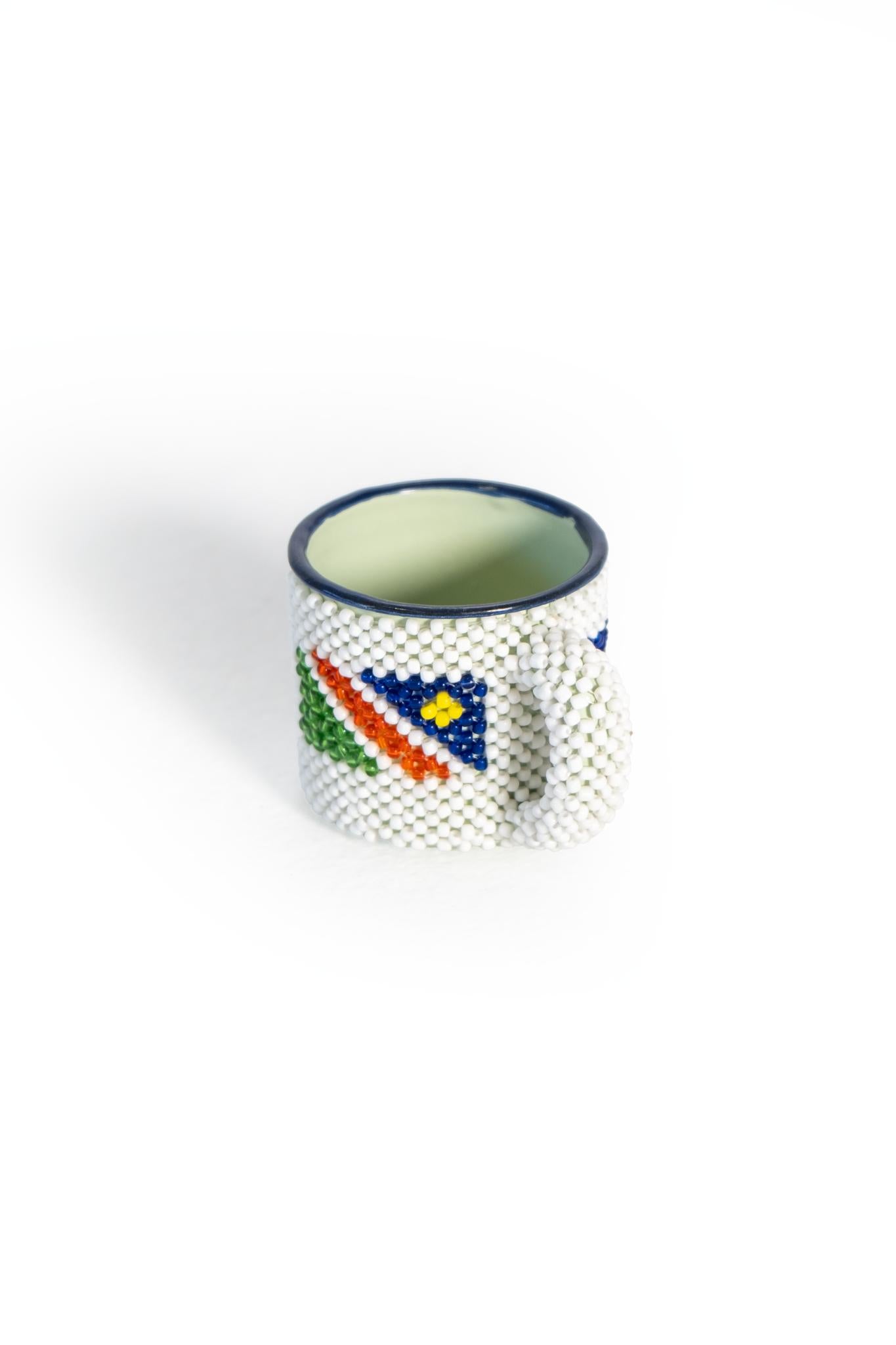 Beaded Namibia Enamel Mug 100ml