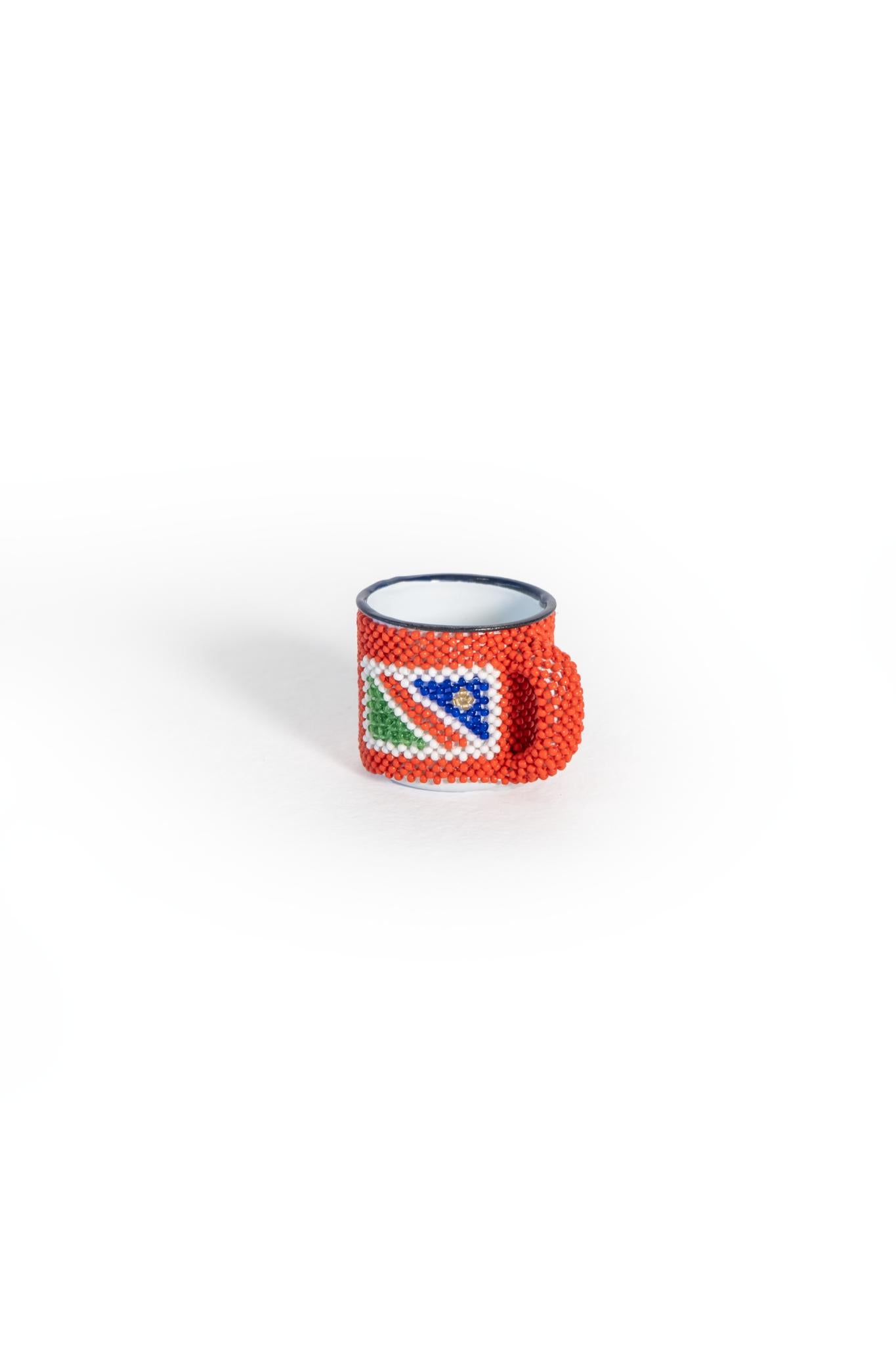 Beaded Namibia Enamel Mug 100ml