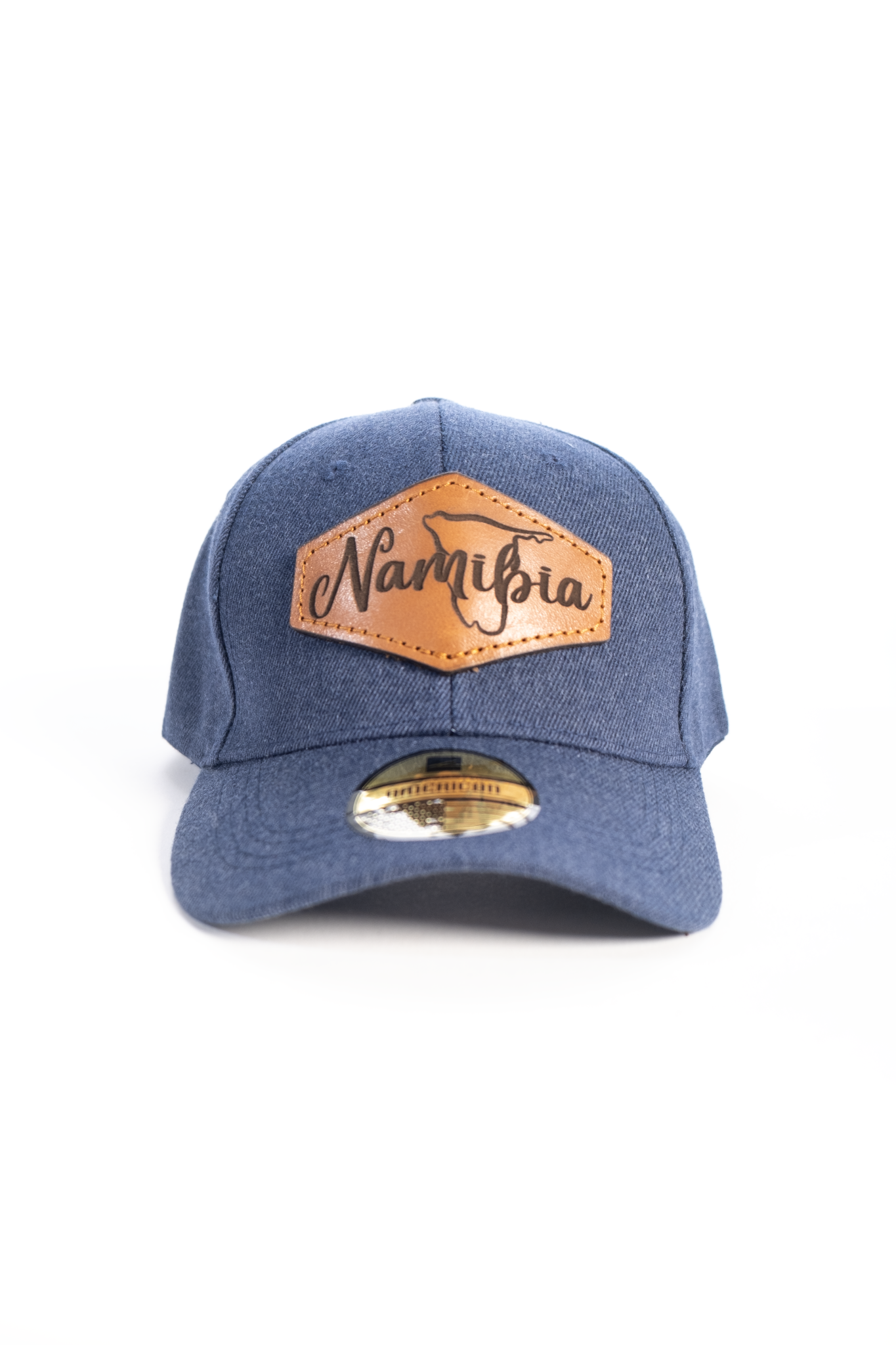 Namibia Leather & Denim style Cap