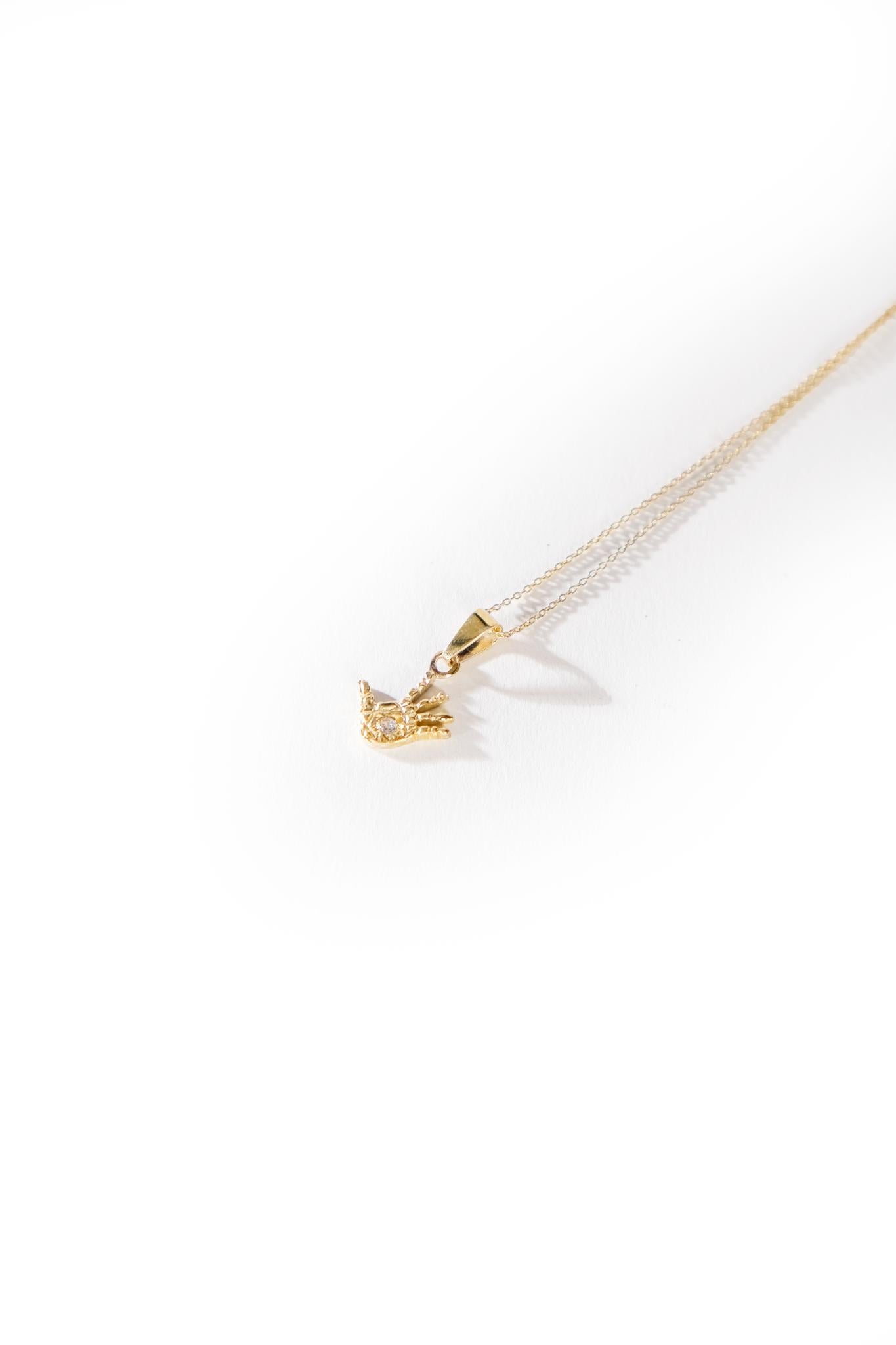 Care Trust - Collier en argent avec pierre tourmaline