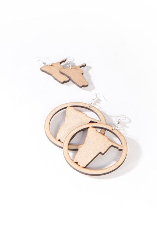 Namibia wooden Earrings