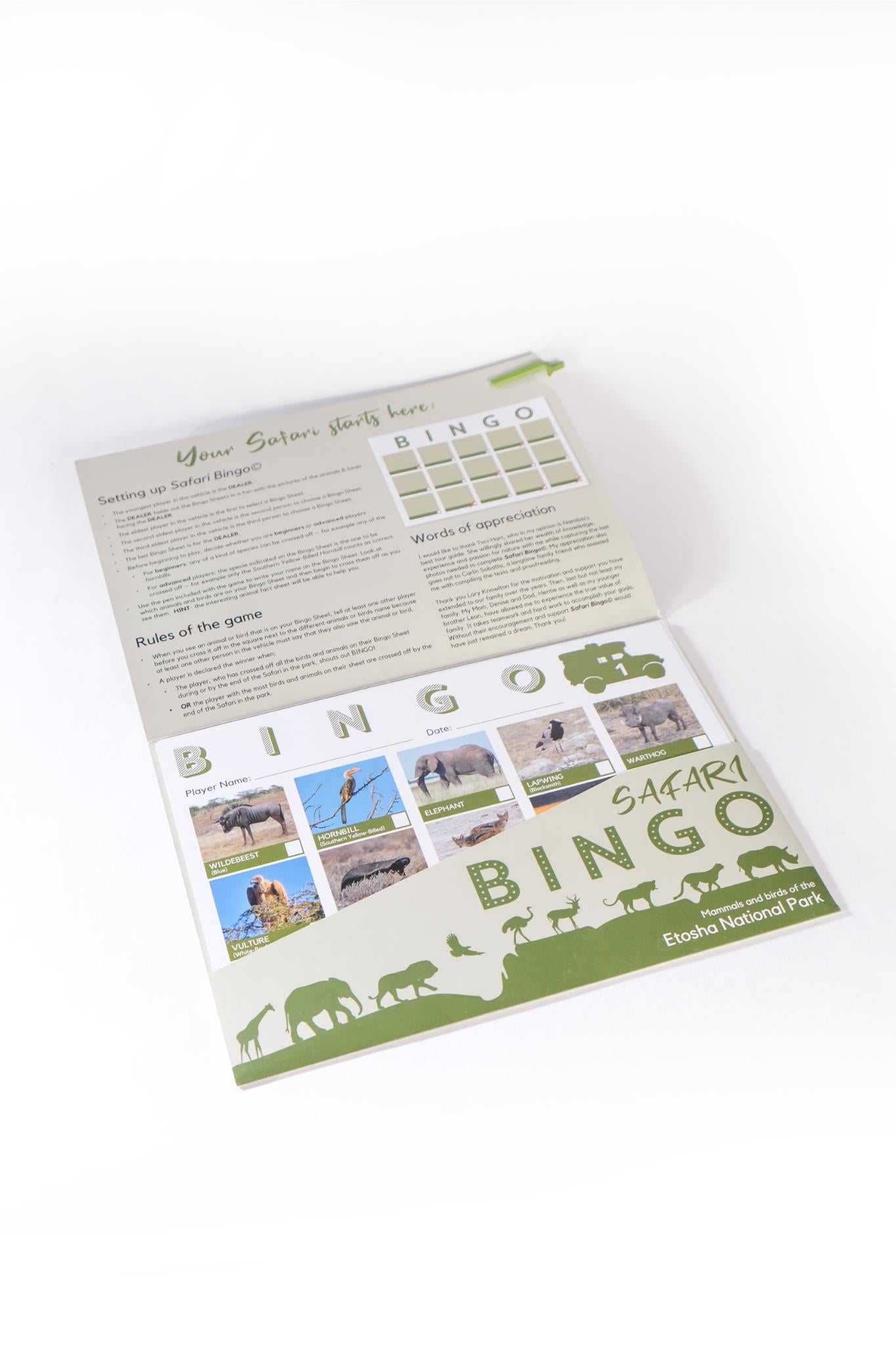 Safari Bingo Books