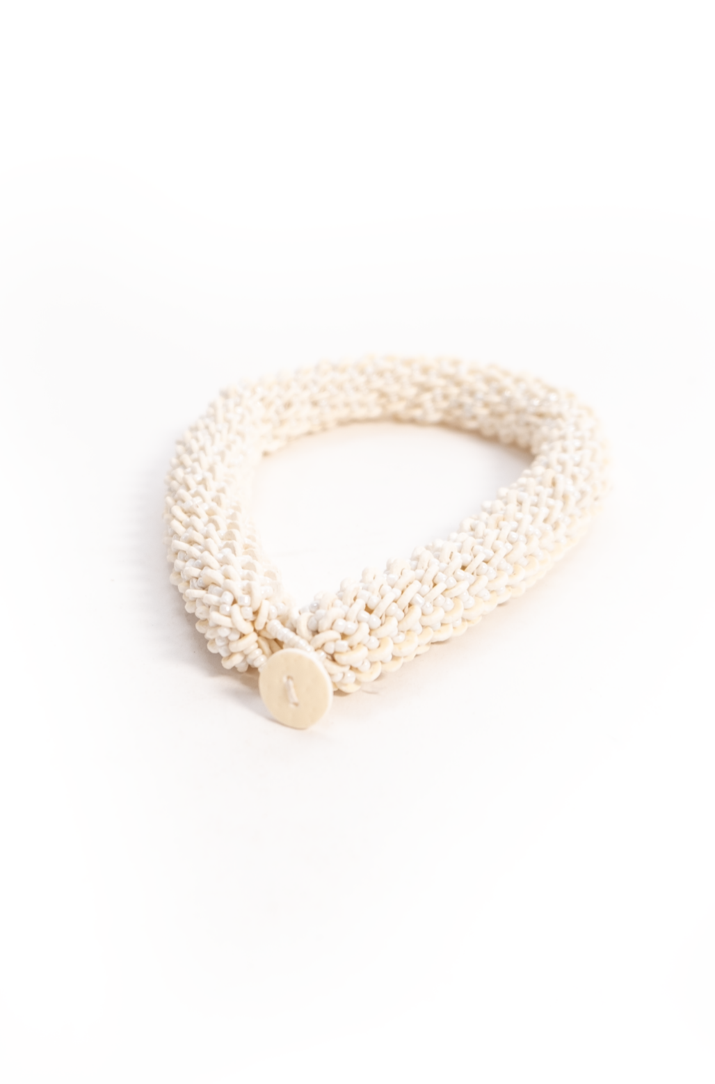 Ostrich Eggshell Twisted Necklace