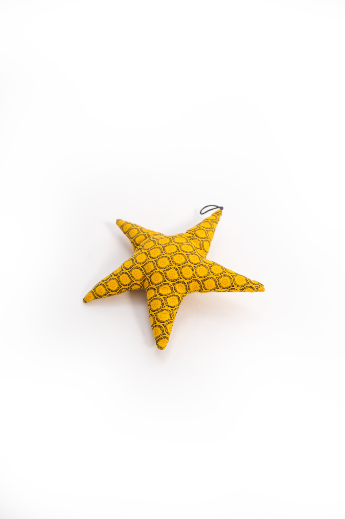 African Cloth Large Christmas Star Ornament