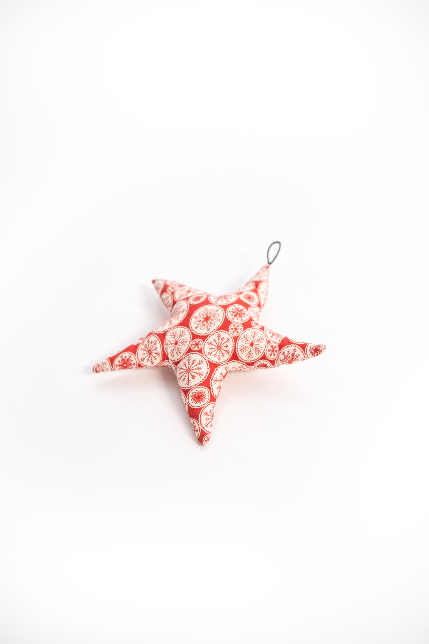 African Cloth Large Christmas Star Ornament