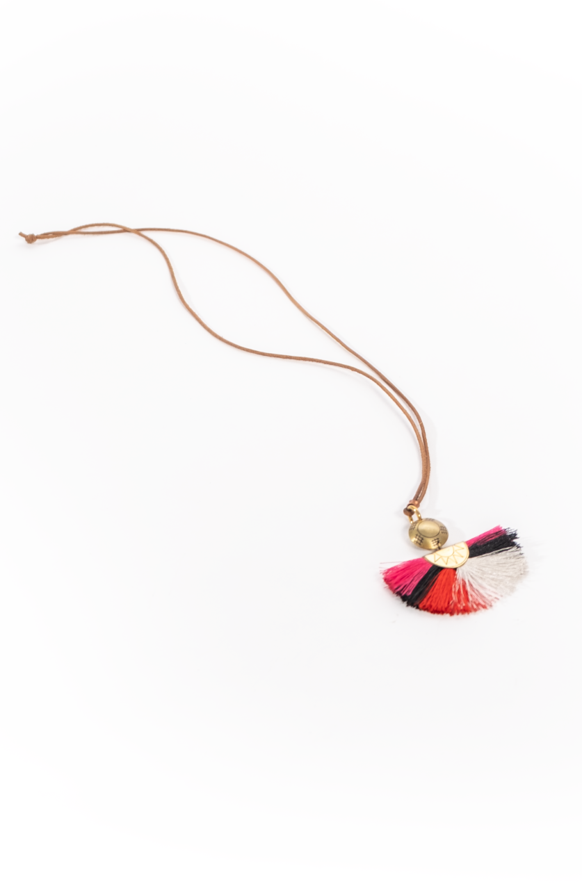 Ondelela Tassel Necklace & Brass Ekipa Design