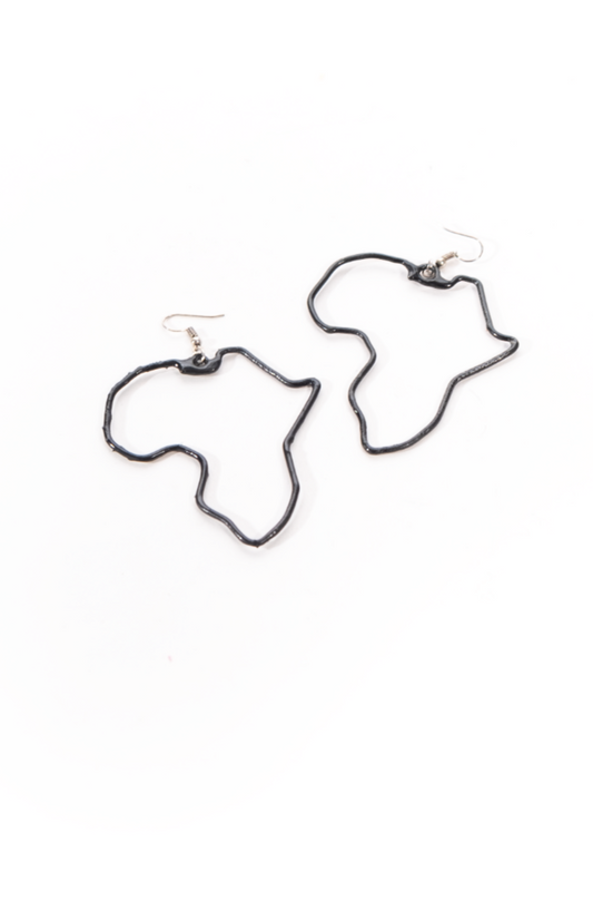 Earrings Africa Continent Small