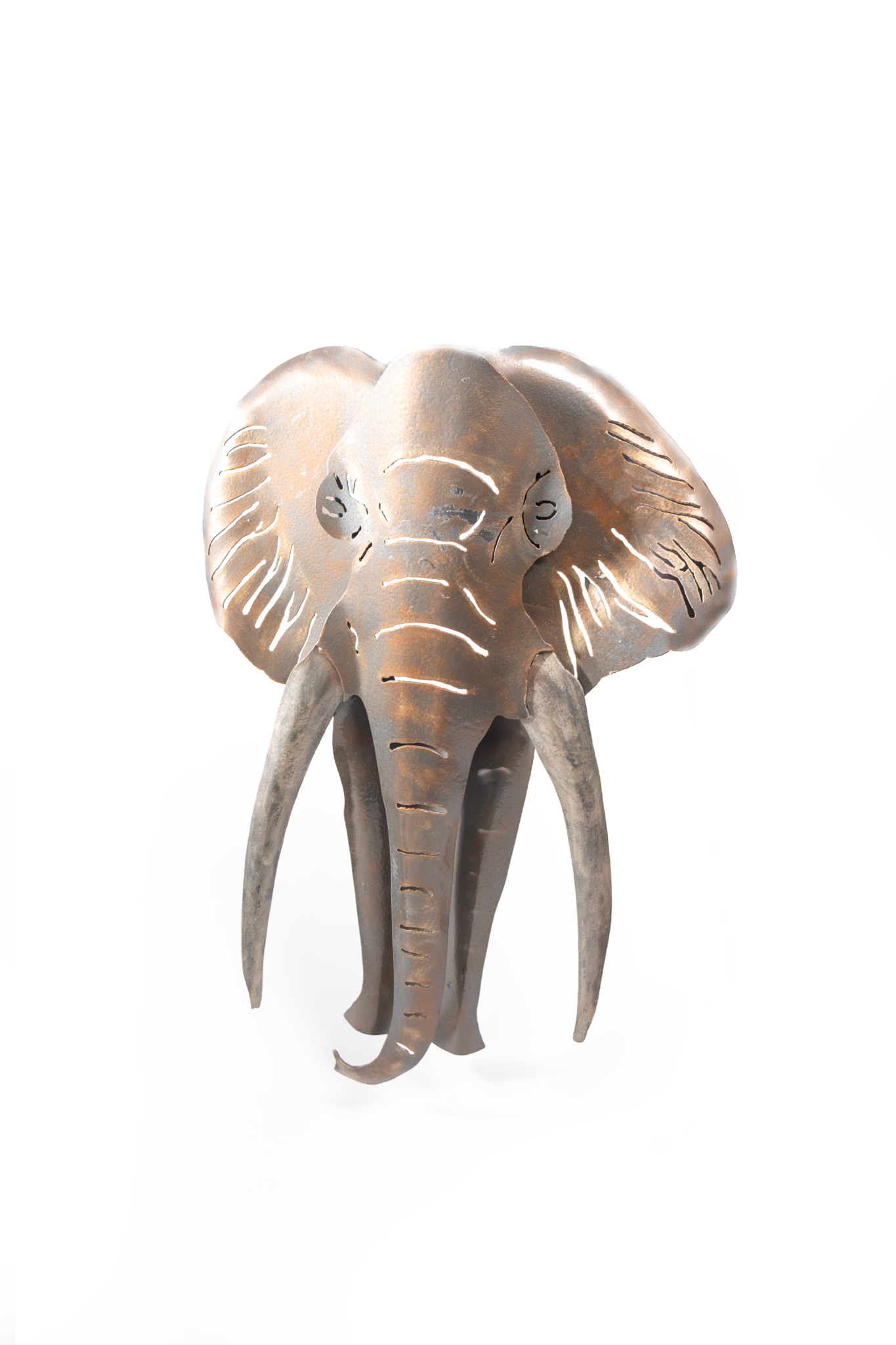 Metal Elephant Decorative Light Fixture