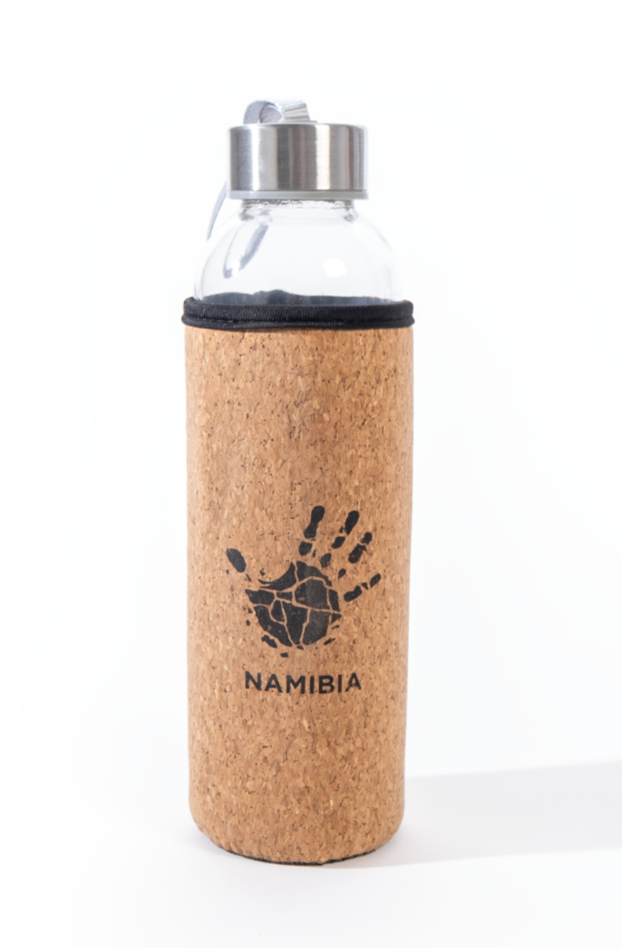 Glass bottle with Sustainable Cork Sleeve