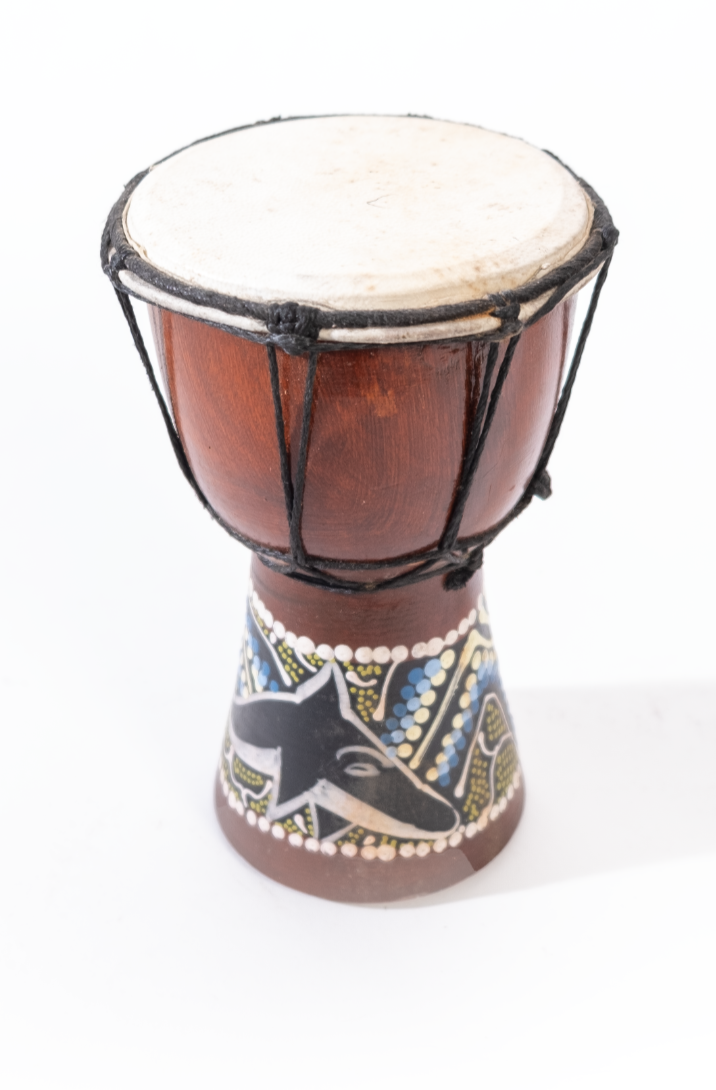 African painted drums