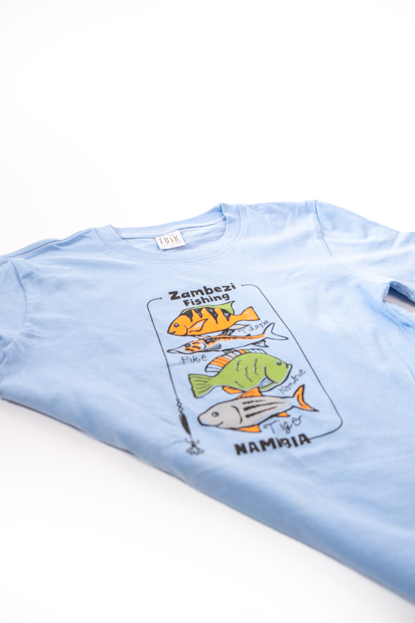 Zambezi Fishing Kids T-shirt - Blue