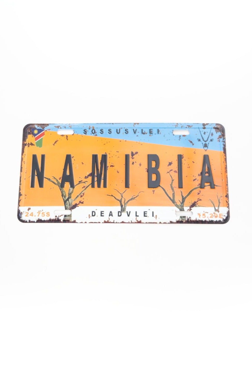 Plaque d'immatriculation en métal Namibie